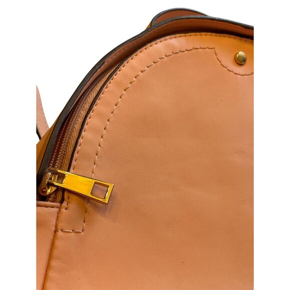 backpack purse zipper closure pink adjustable straps gold hardware - Picture 8 of 8